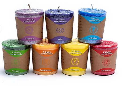 Pack de 7 velas de chakras